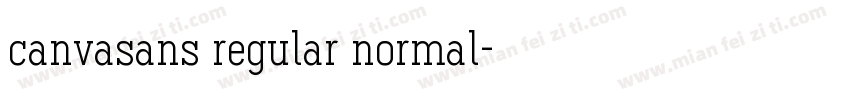 canvasans regular normal字体转换